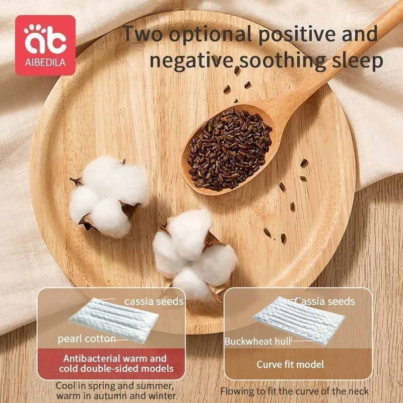 AIBEDILA Pillows for Babies Newborn Baby Articles Double-sided Available for All Seasons Baby Pillows Bedding Sleeping AB8167