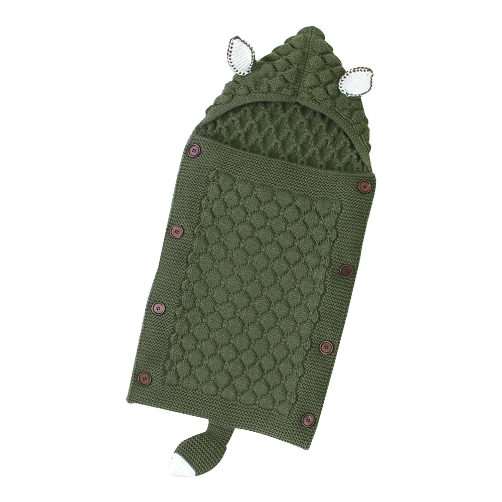 INSULAR Baby Knitting Sleep Quilts Newborn Envelope Swaddle Blankets Infant Anti-kicking Warm For Stroller Spring Autumn Winter