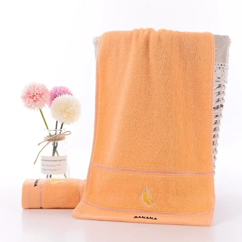Baby Towel Cute Fruit Kids Bath Towels Soft Absorbent Washcloth Cotton Children Newborn Bathroom Shower Wipe Face Towel 50x25cm