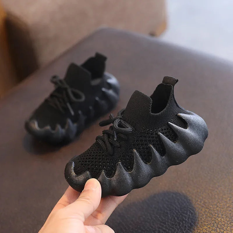 Luxury Designer Children Running Sneakers Boys Kids Shoes Mesh Breathable Anti-Slip Sport Casual Shoes Fashion Toddler Flat Shoe