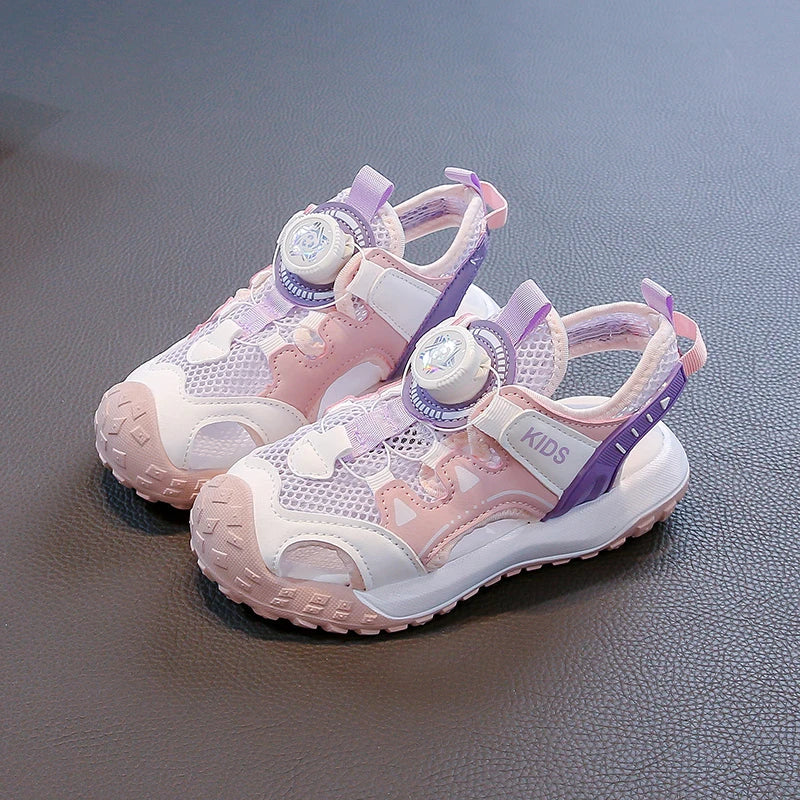 Fashion Boy Sandals Summer Children Sneaker Casual Sports Shoes Size 26-37 Anti-slip Rubber Sole Outdoor Boy Sandals Shoes