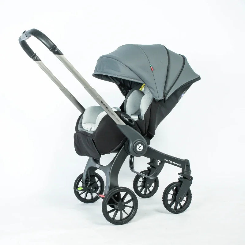 Baby Stroller 4in1 EU Stock, 3 in1 baby trolley car with car seat,multifunctional foldable easy portability baby carriage