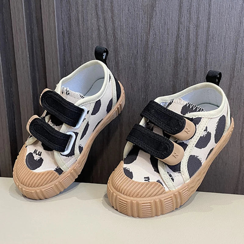 Children's Spring Canvas Shoes Children's Casual Shoes for Girls Comfort Kids Flat Sneakers