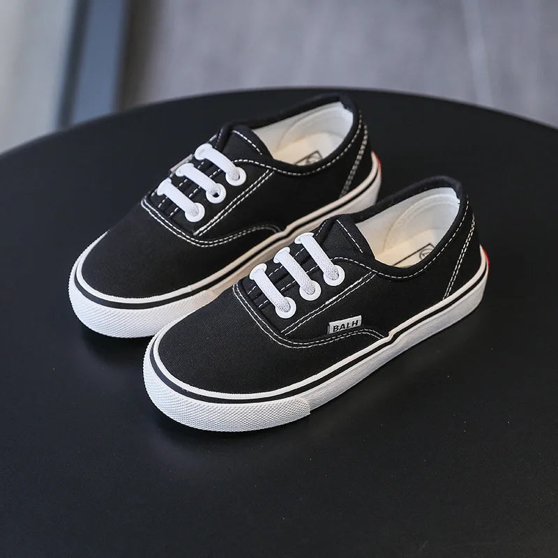 Kindergarten Shoes Spring and Fall Children's White Shoes Boys Board Shoes Cloth Shoes Performance Shoes Children Canvas Shoes