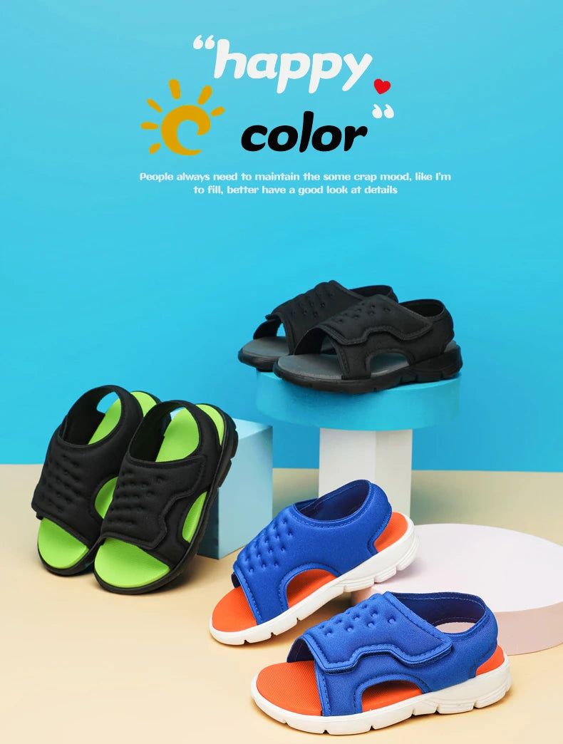 Summer Kids' Sandals – Non-Slip, Soft-Soled Beach & Sport Shoes for Toddlers and Young Children (Sizes 21–30)