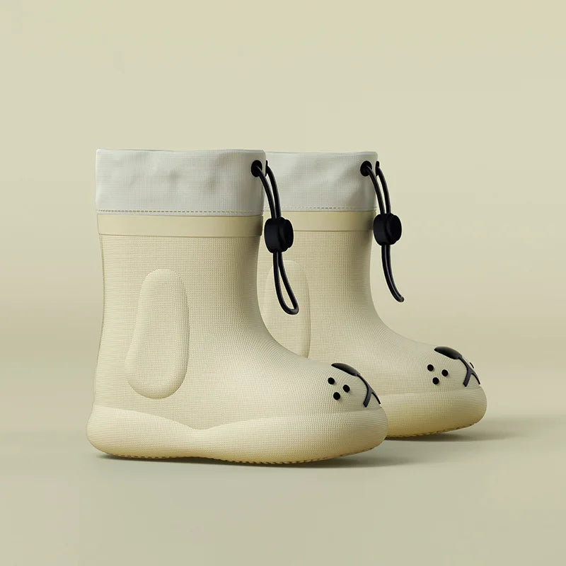 rain boots children kids waterproof rain boots boy safety children rain shoes for girls EVA stock decorative