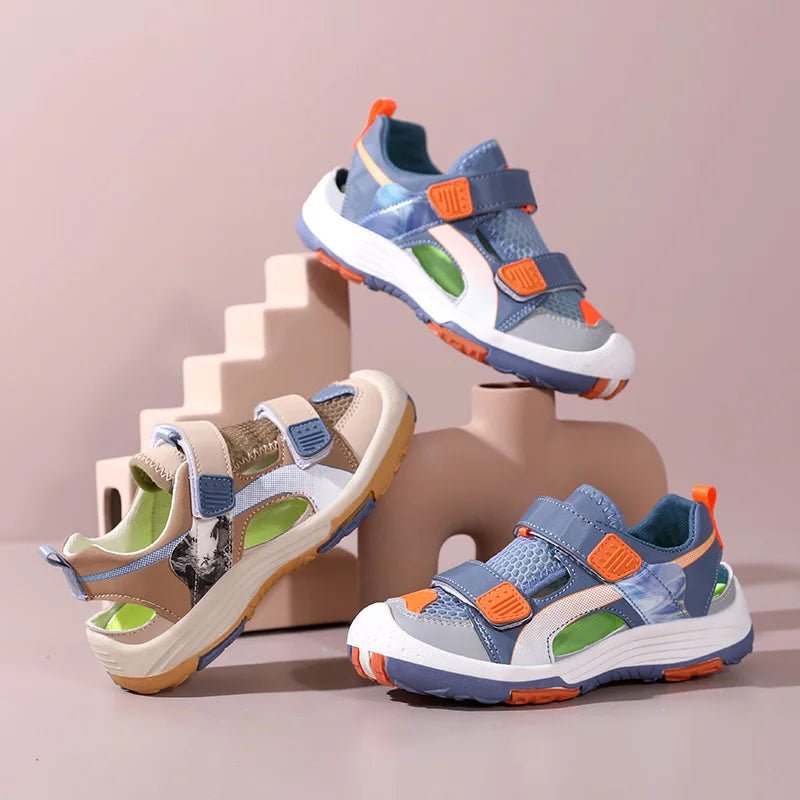 Boys' Summer Sandals – Non-Slip Casual Sports Sandals with Designer-Inspired Style for Kids