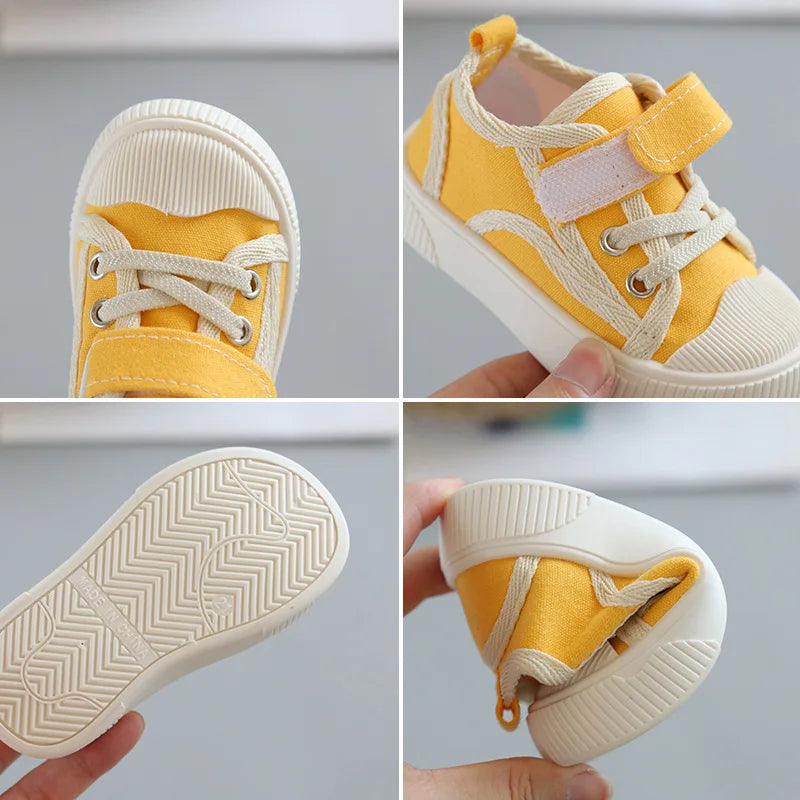 Children Canvas Shoes Spring New Fashion Classic Soft Comfortable Boys Sneakers Girls Casual Shoes Baby Kindergarten Sneakers