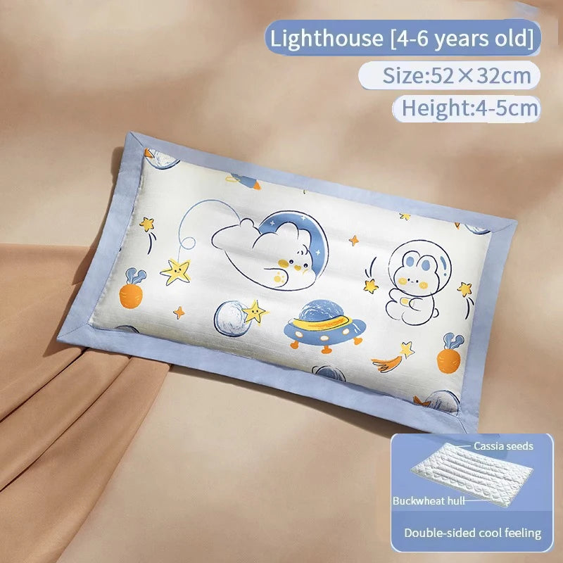AIBEDILA Pillows for Babies Newborn Baby Articles Double-sided Available for All Seasons Baby Pillows Bedding Sleeping AB8167