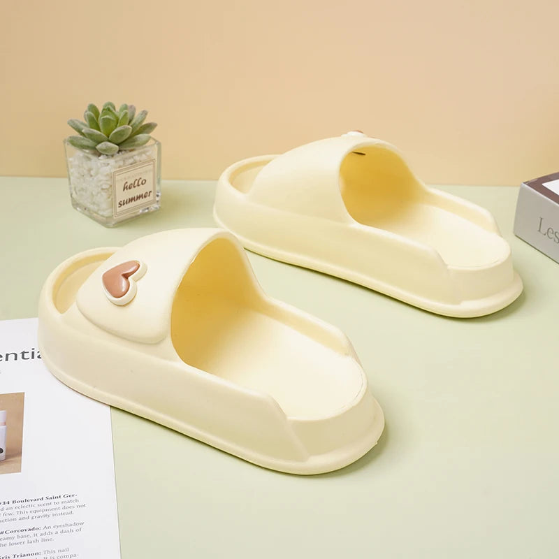 Children's slippers Boys summer indoor bath step on poo feeling non-slip eva silent girls slippers 2024 new model