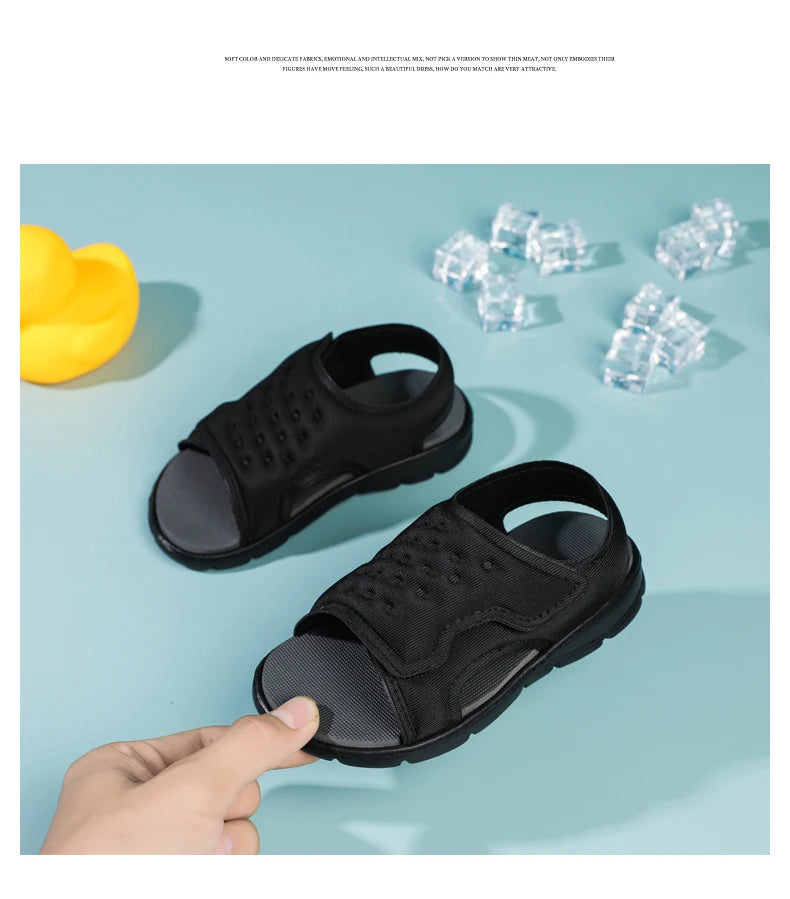 Summer Kids' Sandals – Non-Slip, Soft-Soled Beach & Sport Shoes for Toddlers and Young Children (Sizes 21–30)