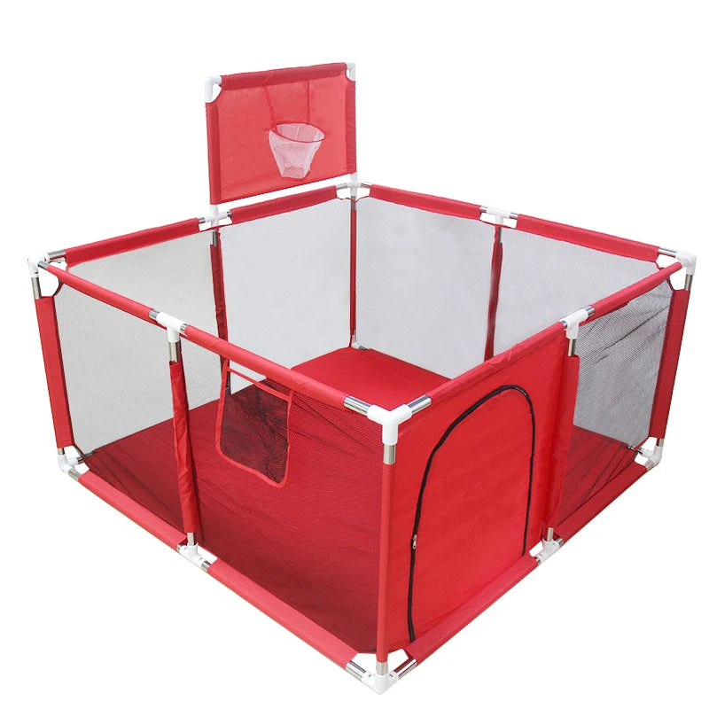 IMBABY 128*128cm Baby Playpens Home Baby Playground Square Foam Children's Park Security Fence Safety Barrier for Baby