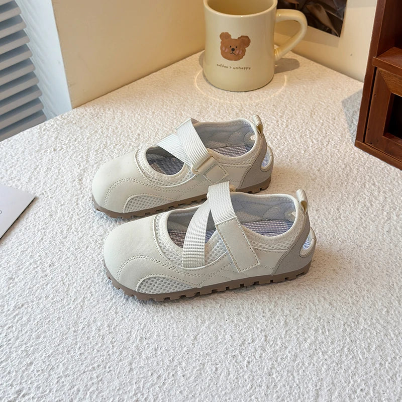 2025 Children Casual Sneakers for Girls Summer New Fashion Korean Style Soft Anti-slippery Versatile Breathable School Sandals