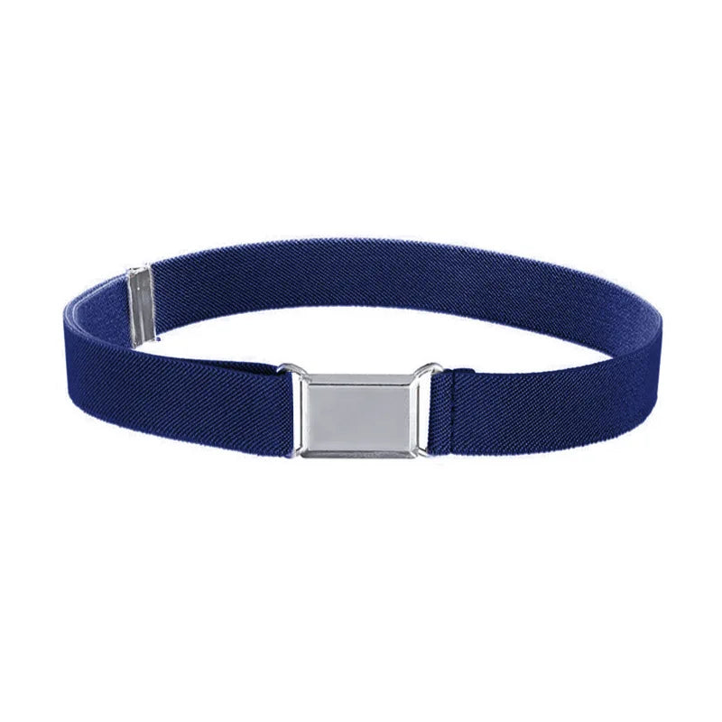 1pcs Kids Elastic Belts Boy Girl Adjustable Elastic Canvas Waistband Stretch Waist Belt With Buckle Student Belt Neutral Belts