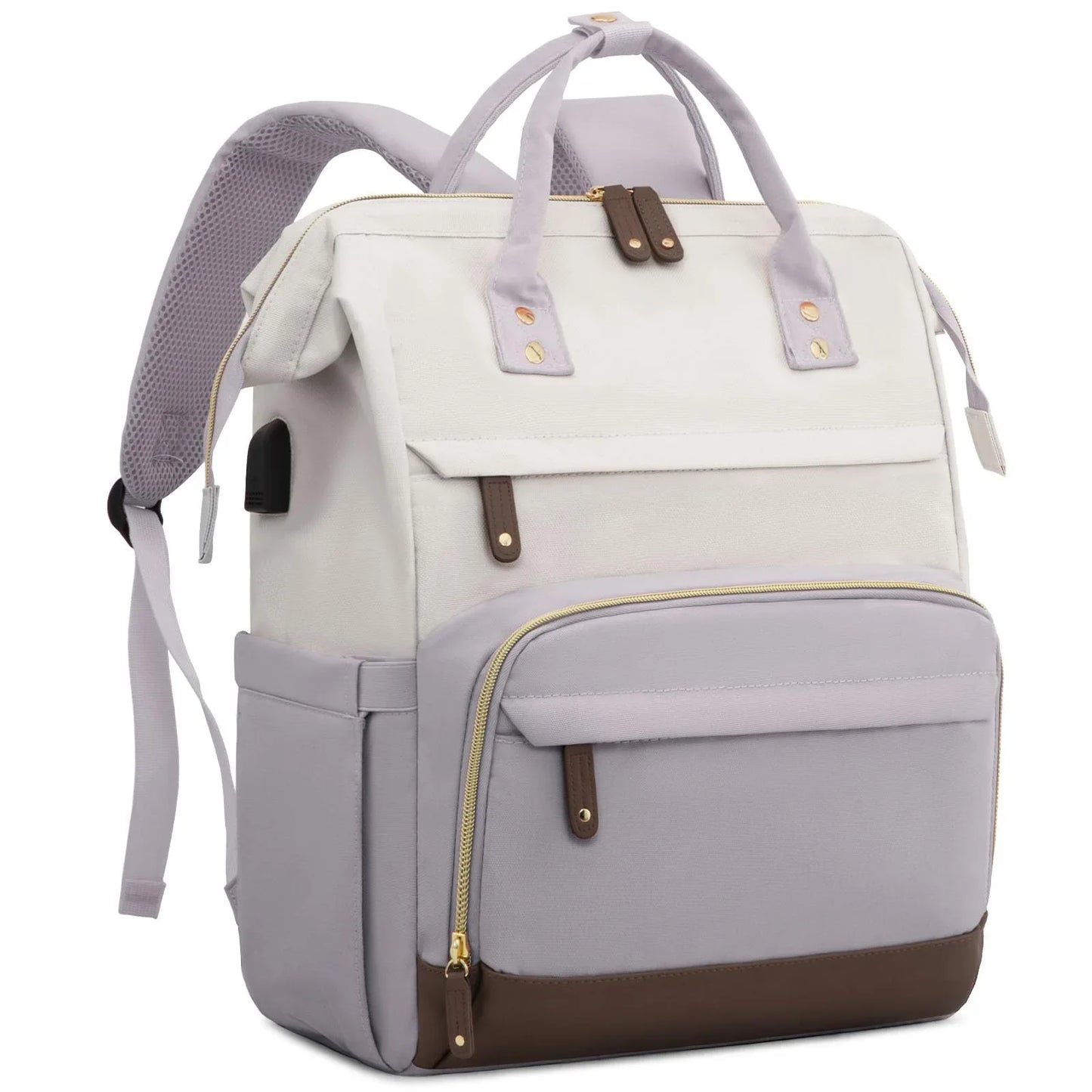 Large Capacity Waterproof Nursing Bag Women's Laptop Business Wallet Casual Backpack For College And Motorcycle Equipment Access