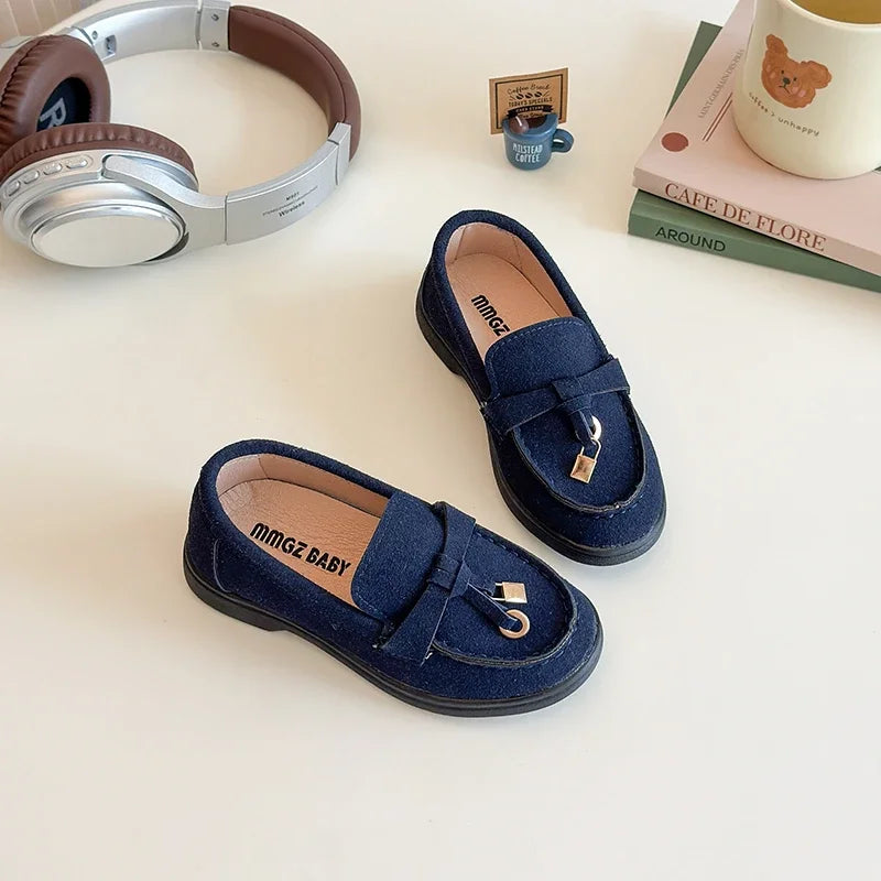 Children Leather Shoes for Boys 2025 Spring Autumn New Fashion British Style Soft Sole Anti-slippery Versatile Performance Shoes