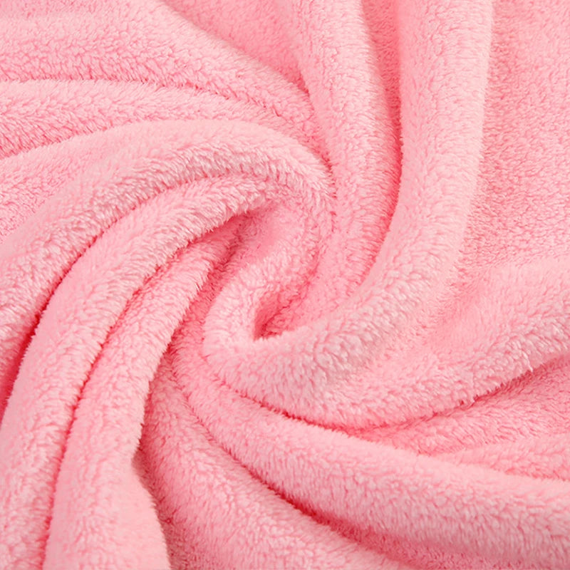Cute Baby Bath Towel Soft Absorbent Towel Coral Fluff Blanket Newborn Swaddle Wrap Baby Blanket Suitable For Girls And Boys