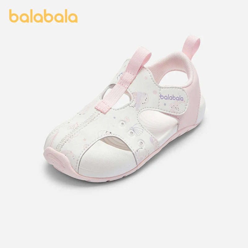 Balabala Children's Sports Sandals Boys Girls 2025 Summer New Breathable Children Shoes Trendy Comfortable Soft Sole Shoes