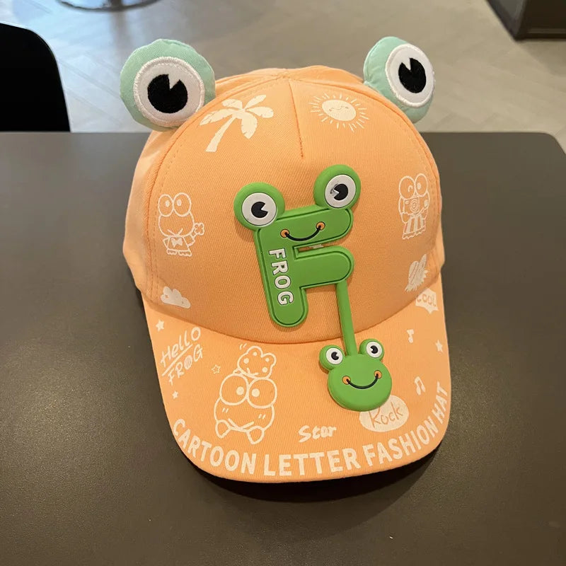 Cartoon Animals Kids Baseball Cap Cute Children Sunshade Duck Tongue Caps 2-7Year Boy Girl Outdoor Sport Visors Baby Peaked Hat