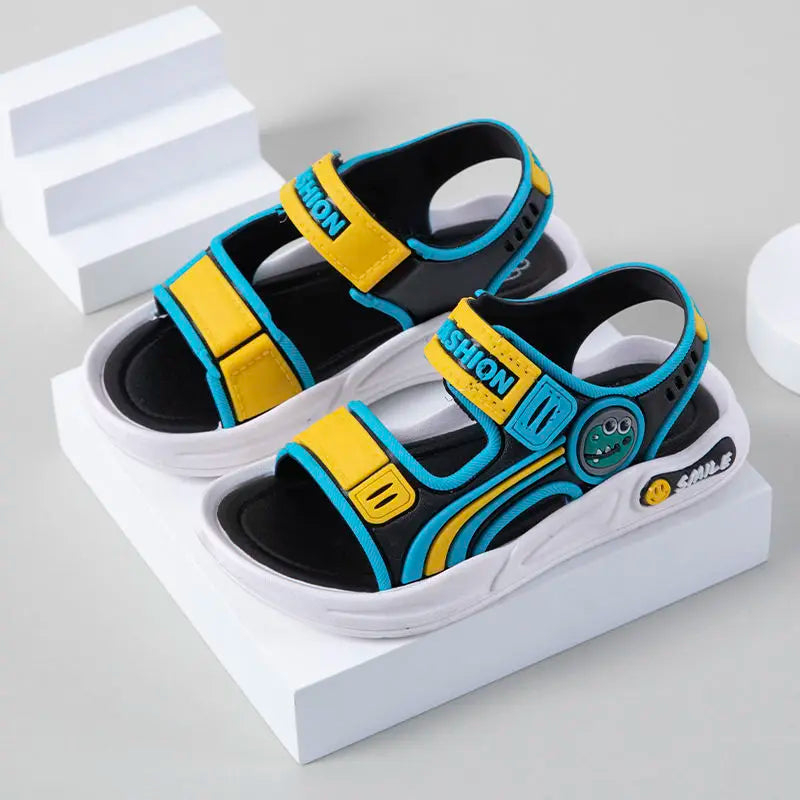Summer Baby Sandals Cute Cartoon Baby Boy Sandals Soft Sole Anti-slip Boys Girls Sandals Toddler Baby Shoes Beach 2-10 Years