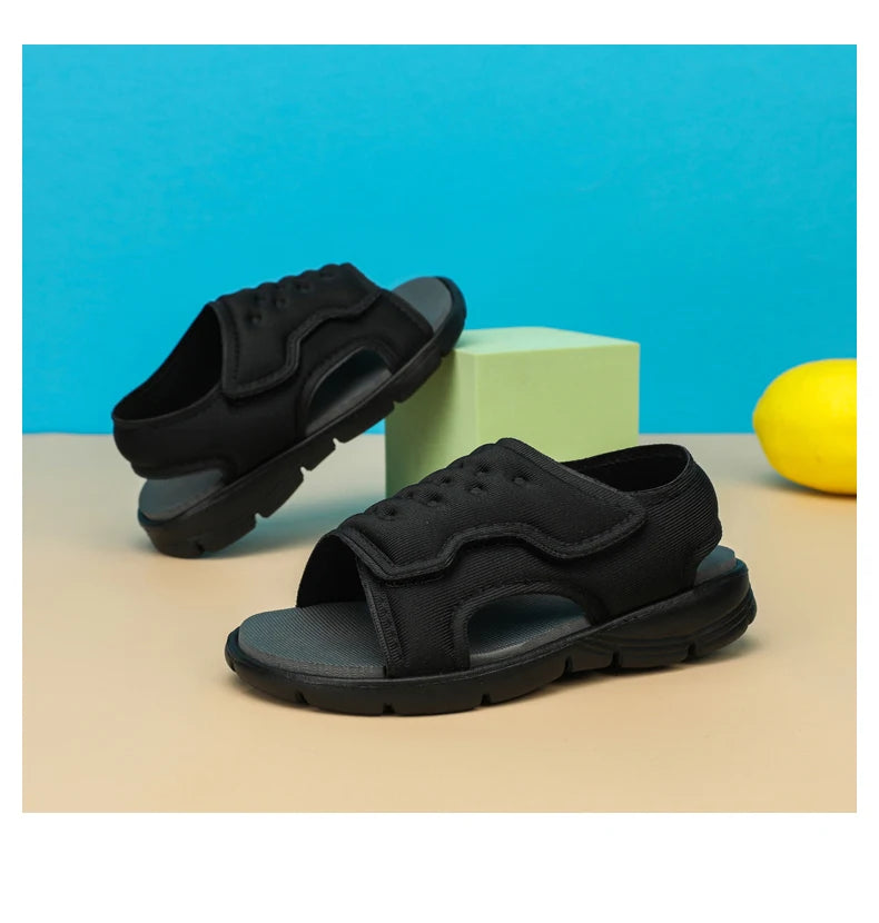 Summer Kids' Sandals – Non-Slip, Soft-Soled Beach & Sport Shoes for Toddlers and Young Children (Sizes 21–30)