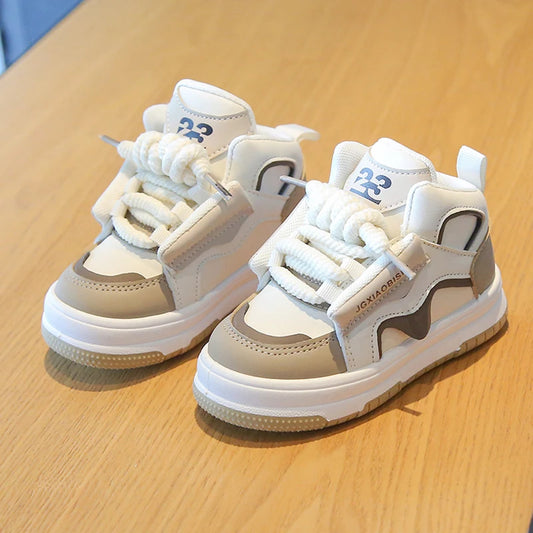 Children's High-Top Sneakers – Spring/Autumn Casual Trendy Sports Shoes for Boys and Girls, Fashion Dopamine-Inspired Design