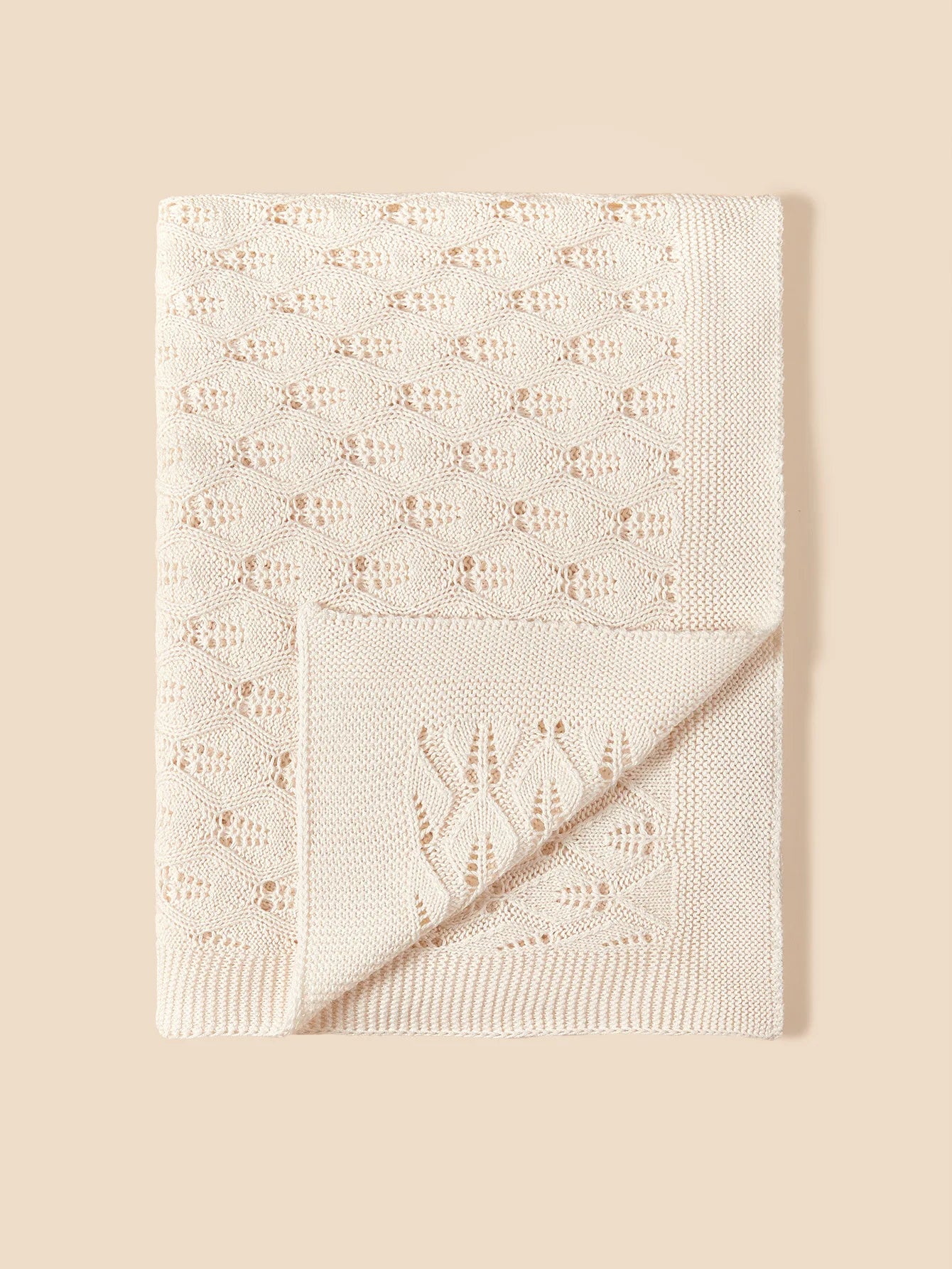Knitted Baby Blanket Newborn Infant Swaddle Wrap Receiving Blankets 100% Cotton Crib Stroller Blanket Bath Towel