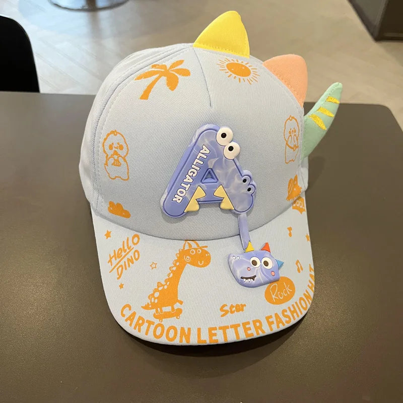 Cartoon Animals Kids Baseball Cap Cute Children Sunshade Duck Tongue Caps 2-7Year Boy Girl Outdoor Sport Visors Baby Peaked Hat