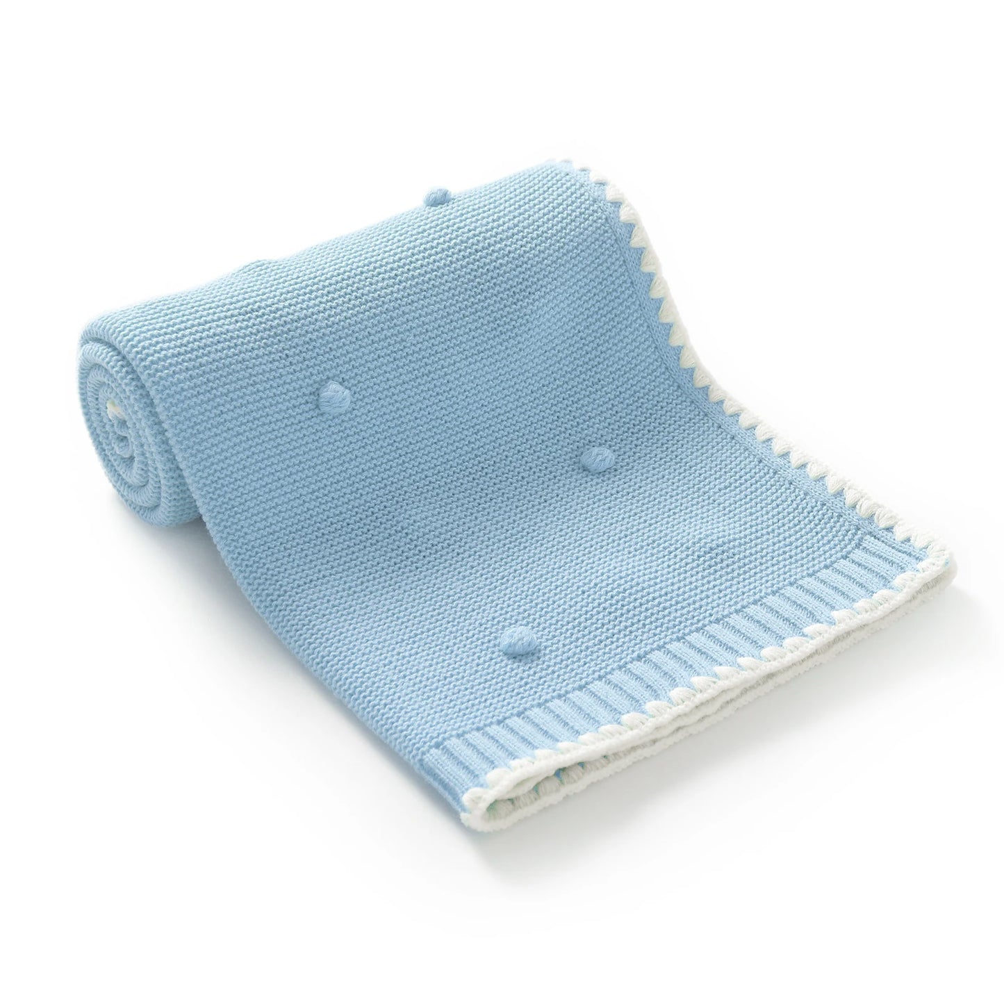 Infant Baby Blanket 90*70cm Sleepsack Fashion Solid Dot Newborn Boy Girl Bedding Quilt Knit Srtoller Swaddling Super Soft Plaids