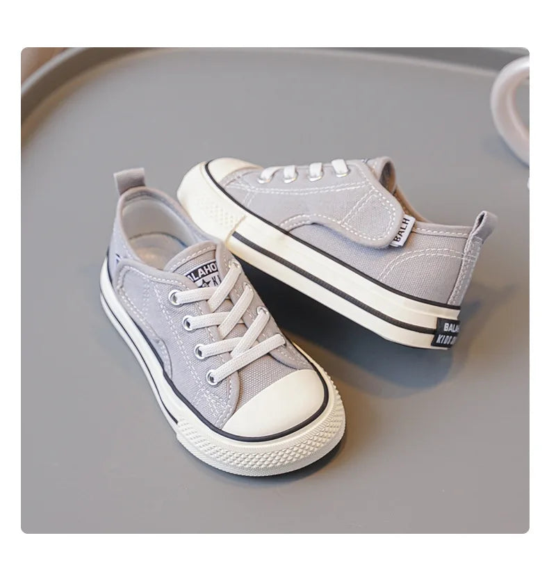 Children Canvas Shoes Sneakers Parent-Child Shoes Boys Shoes Girls Kindergarten White Cloth Shoes Small White Shoes Board Shoes