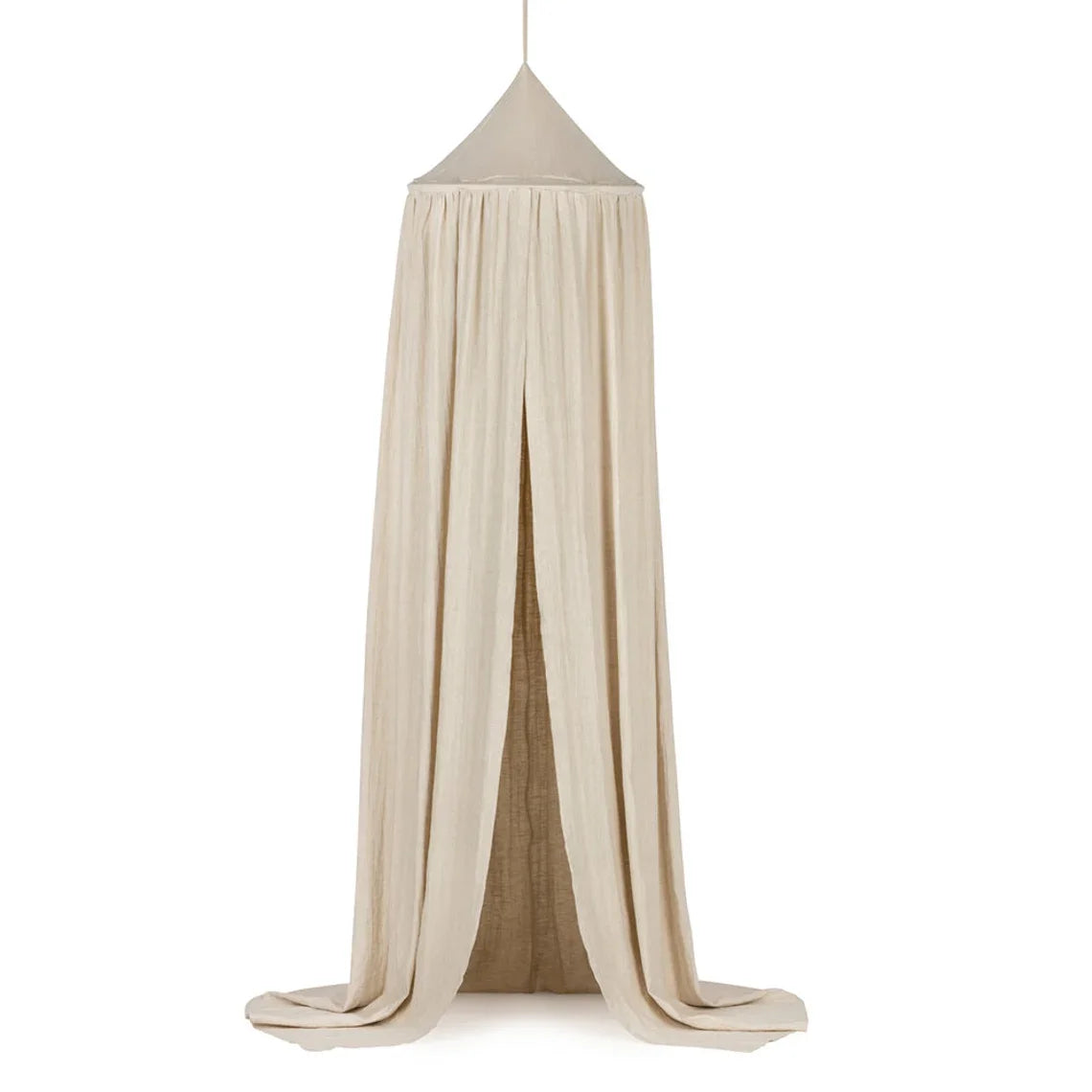Kids Bed Canopy Cotton Linen Cover Net  Baby Crib Reading Nook Curtain Nursery Room Decor Hideaway Hanging Round Tent
