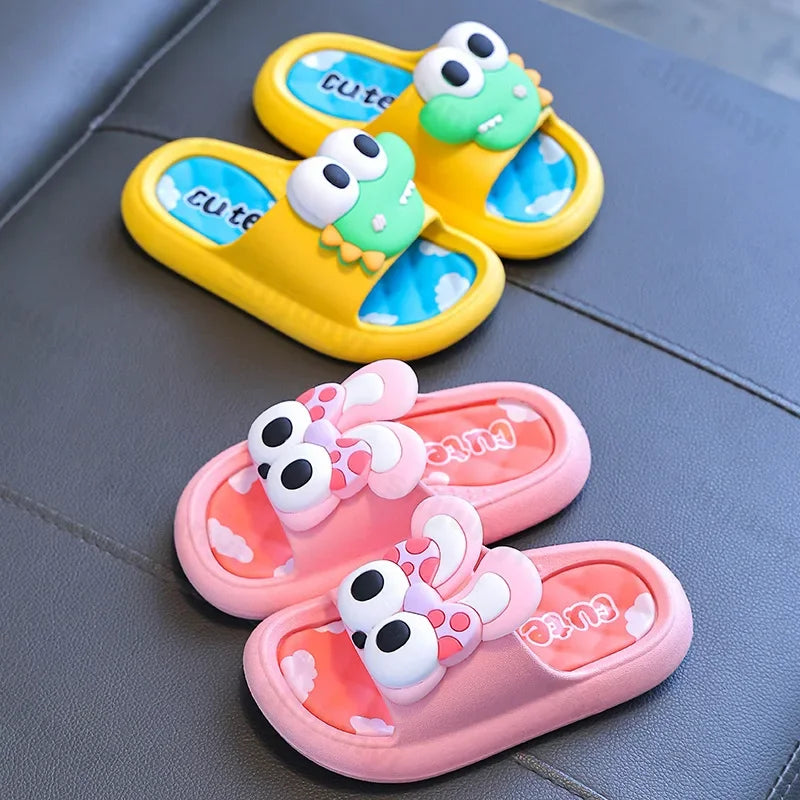 Children Slippers Cute Cartoon Summer 2025 Outdoor Comfortable Anti Slip Platform Kids Soft Indoor Bathroom Shoes Beach Sandals