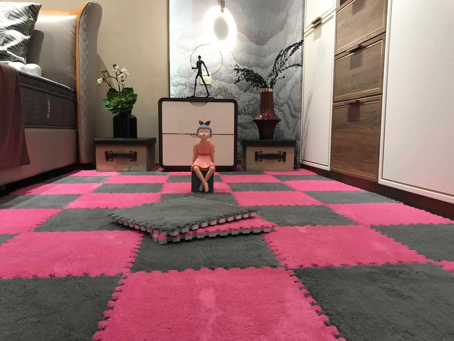 20pcs Activities Mat For Baby Soft Plush Kids Carpet Children's Play Rugs Toys EVA Foam Babies Puzzle Interlock Floor Mats 30*