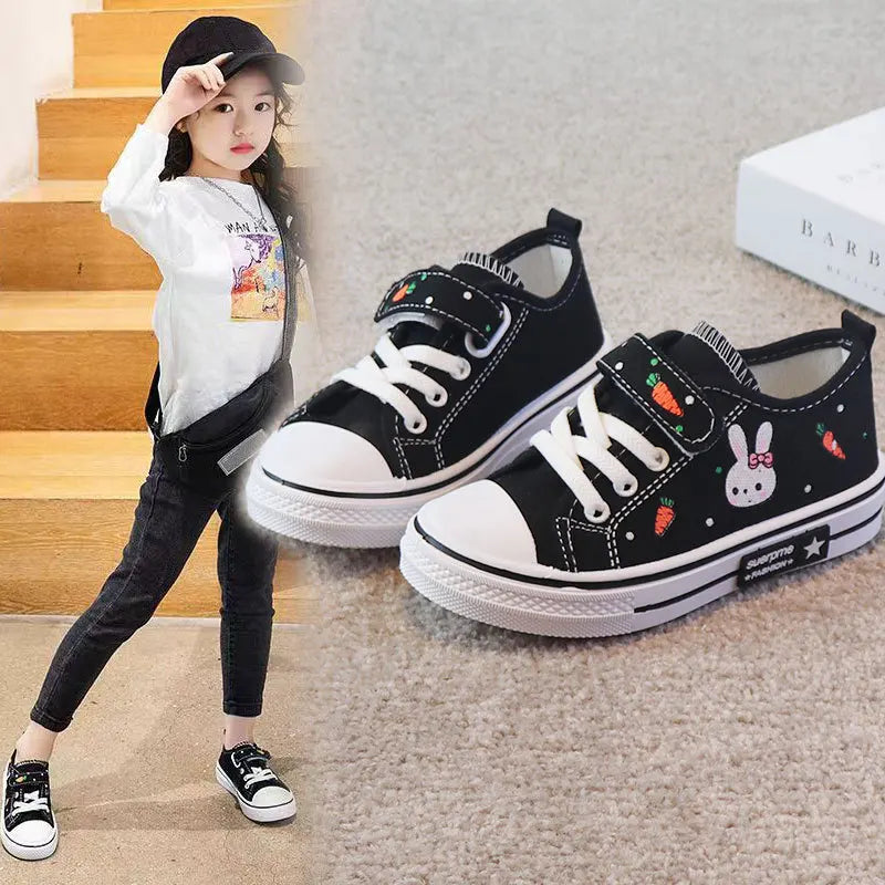 CKid Shoes Sneaker Shoe Boys Girls Baby Cartoon Canvas Sports Shoes Spring Autumn Children Board Shoes with Leisure New Fashion