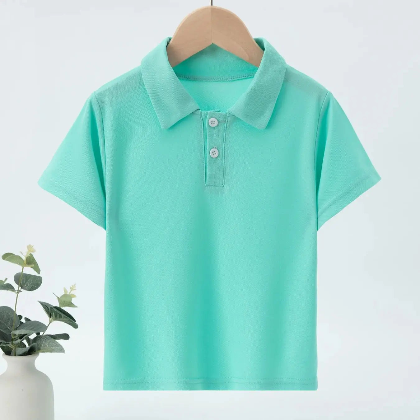 3/1 Pcs Children's Solid Color Basic POLO Shirt Boy Fashion Striped Shirt Casual Joker Prince Fan Short Sleeve Neutral Student T