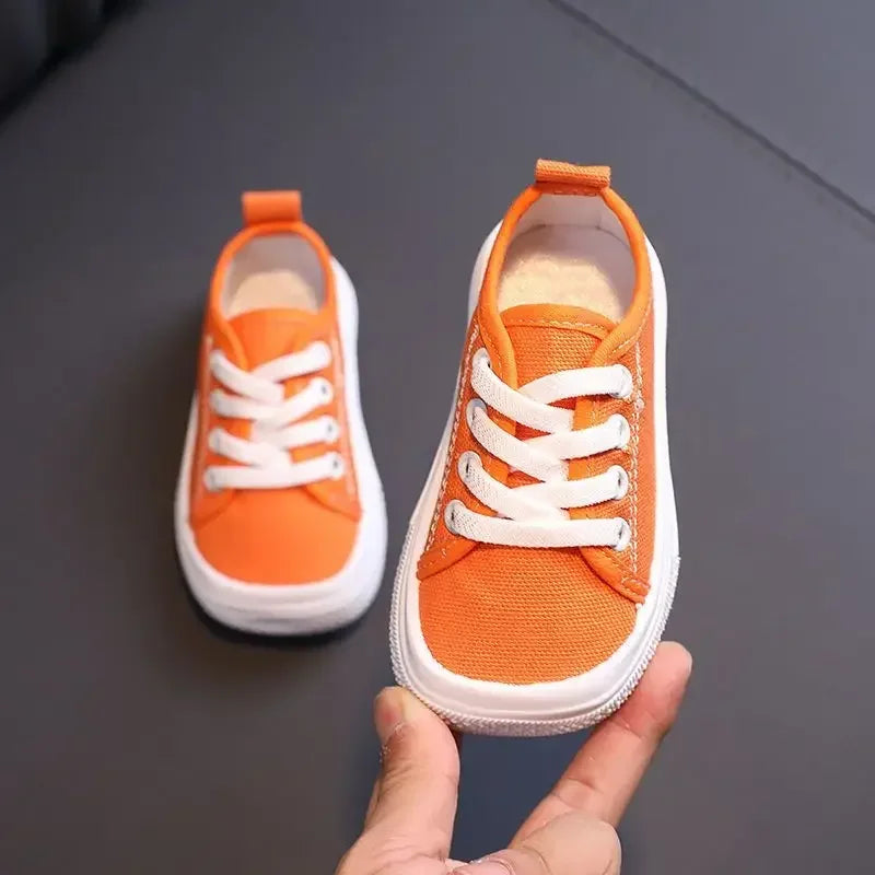 Fashion Trendy Sneaker Girl Mango Toe Versatile Classic Child Sneakers Simple Comfort Kid Canvas Shoe Leopard Print Casual Shoes