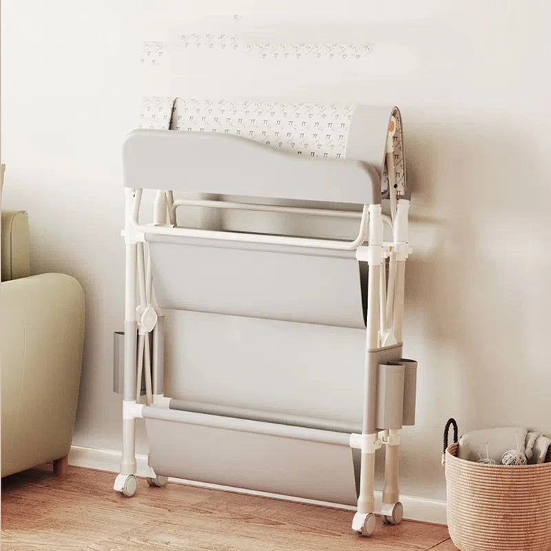 6-in-1 Portable Baby Care Station - Foldable Changing Table with Removable Bath Tub, Massage Mat & Storage Organizer