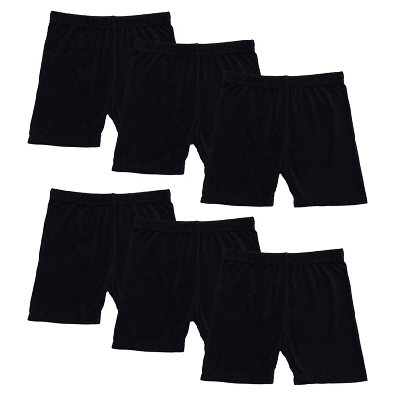 6Pcs/Set Candy Color Cotton Girls Short Safety Pants Kids Underwear Leggings Children Summer Cute Shorts Underpants for 2-10Y