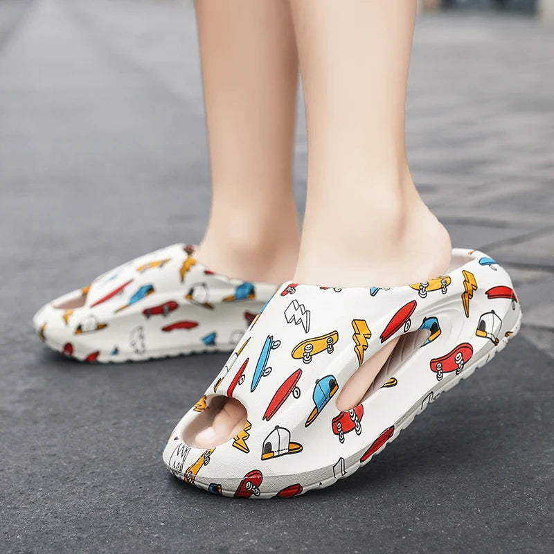 New shoes shoes children wear outside the summer indoor non-slip and deodorant eva bathroom home slippers large children