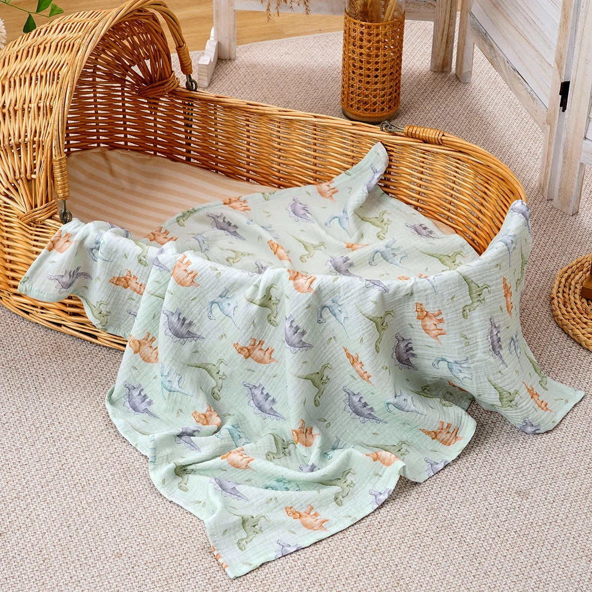 Kangobaby #My Soft Life# 100% Cotton Baby Muslin Blanket Infant Bath Towel Size 80x80cm