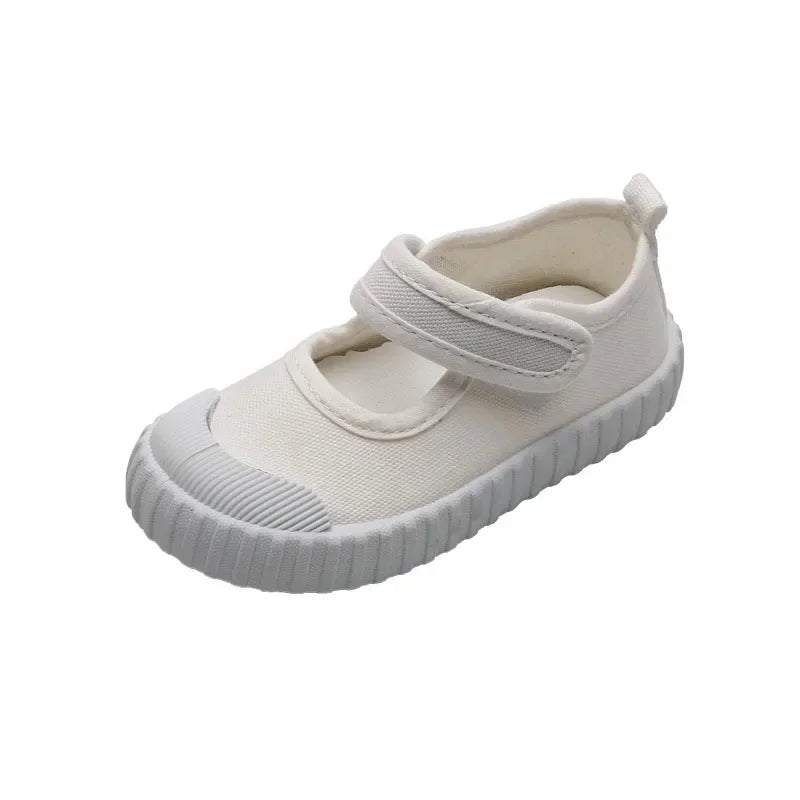 Girls' Canvas Shoes 2025 Spring New Children's Board Shoes Single Shoe Girls' Shoes Small and Medium Boys' Casual Shoes кросовки