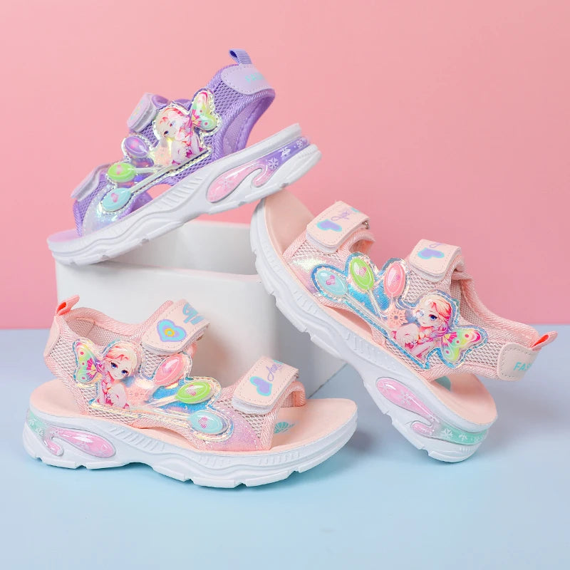 Princess Sports Sandals for Girls Light and Comfortable Sandals Great for Outdoor