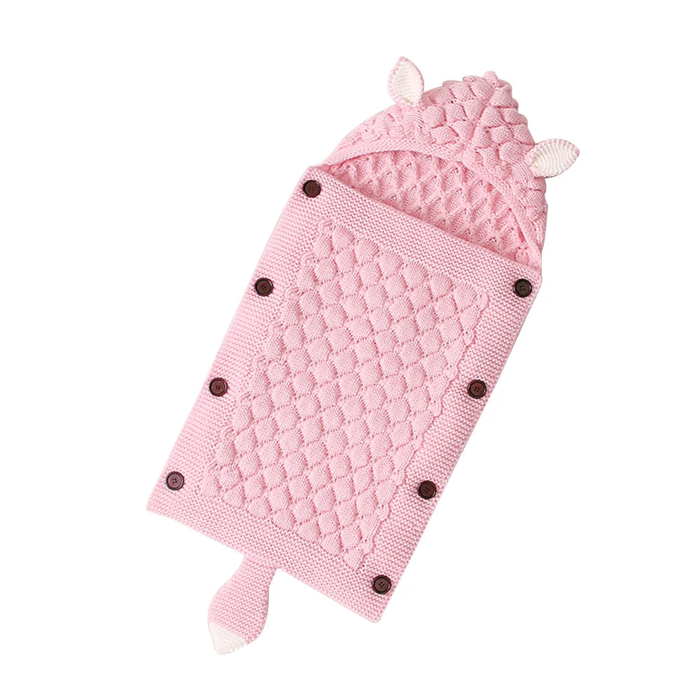 INSULAR Baby Knitting Sleep Quilts Newborn Envelope Swaddle Blankets Infant Anti-kicking Warm For Stroller Spring Autumn Winter