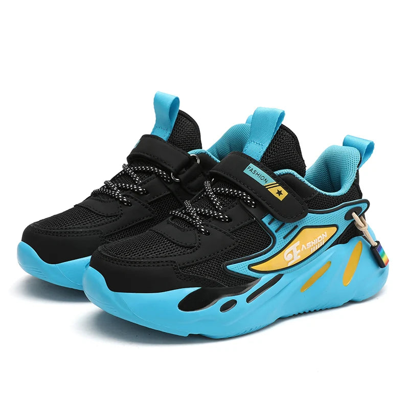 Children Boys Mesh Sports Running Shoes Breathable Non-slip For Girls Casual Running Walking Kid's Sneakers