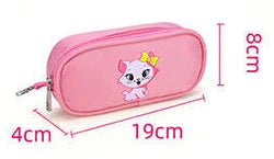 Pink Cat Backpack for Girls – Cute Bowknot Cartoon School Bag, Princess Style Bookbag for Kindergarten and Primary School