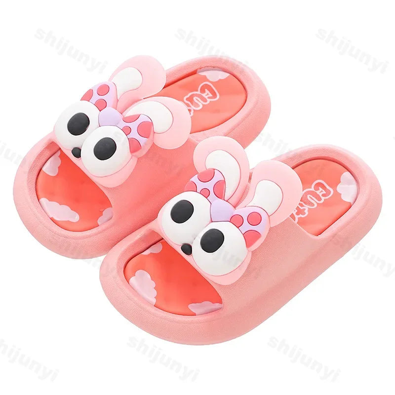 Children Slippers Cute Cartoon Summer 2025 Outdoor Comfortable Anti Slip Platform Kids Soft Indoor Bathroom Shoes Beach Sandals
