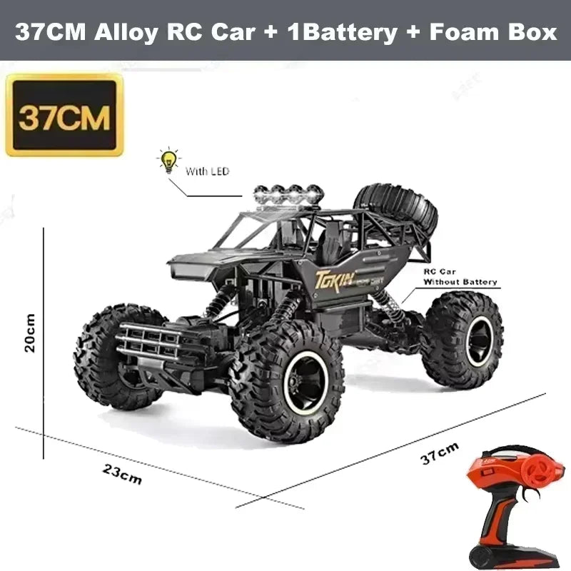 New 4WD RC Cars Off Road Remote Control Cars Radio Buggy Truck Racing Drift with Led Lights RTR Vehicle for Children’s Toy Gifts