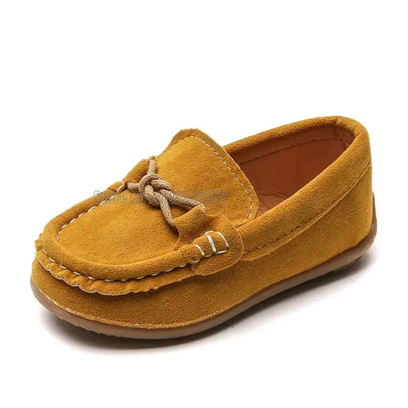 Children Colors Boys Casual Leather Kids Hollowed Out Loafers Toddler Slip-on Soft Boat Moccasin Shoes