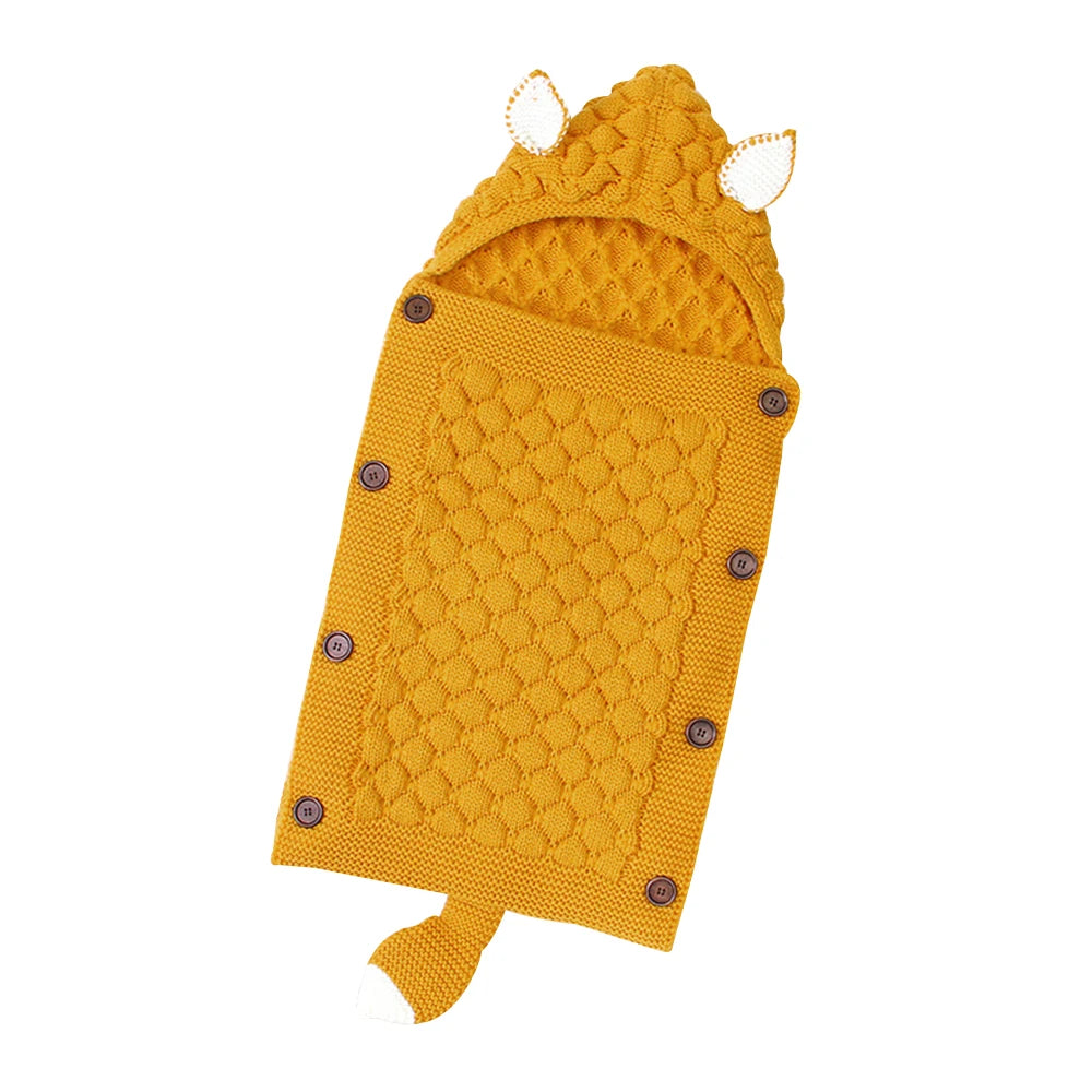 INSULAR Baby Knitting Sleep Quilts Newborn Envelope Swaddle Blankets Infant Anti-kicking Warm For Stroller Spring Autumn Winter