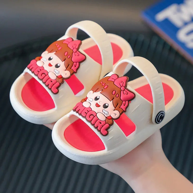 Cute Cartoon Children's Slippers with Non-Slip Soles for Boys and Girls